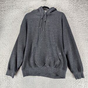 Esstive Shirt Mens XL Gray Long Sleeve Pullover Hoodie Sweatshirt *Read*